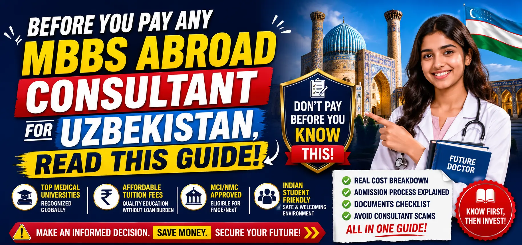 Before You Pay Any MBBS Abroad Consultant for Uzbekistan, Read This Guide
